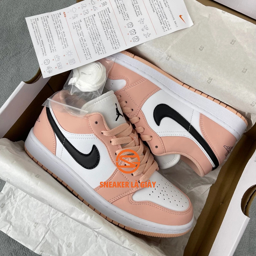 Giày Jordan 1 Low Light Arctic Pink 553560-800 - High Quality FullBox