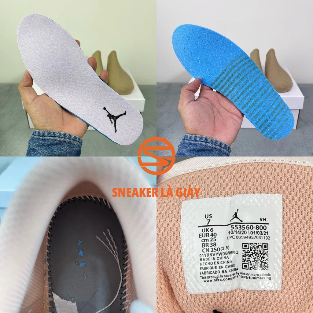 Giày Jordan 1 Low Light Arctic Pink 553560-800 - High Quality FullBox