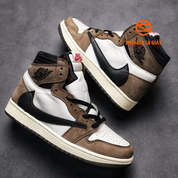 Giày Air Jordan 1 Retro High Travis Scott CD4487-100 "Da phấn" - Bản Best Quality | Fullbox