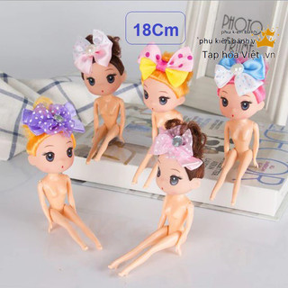Đồ chơi búp bê Chibi trang trí bánh sinh nhật -18Cm, búp bê trang trí bánh sinh nhật