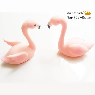 Thiên Nga Hồng trang trí bánh sinh nhật, hồng hạc trang trí bánh, thiên nga trang trí