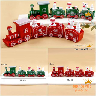 Đoàn Tàu Noel trang trí bánh giáng sinh, đoàn tàu trang trí Noel