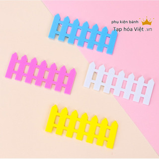 Set 10 hàng rào trang trí bánh (xốp), hàng rào xốp trang trí
