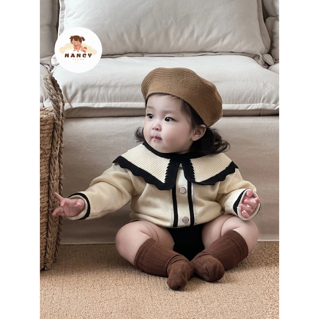 Bộ quần áo sơ sinh bé gái phong cách Hàn Quốc cho bé gái từ 4-11kg chưa bao gồm mũ - Nancy Store