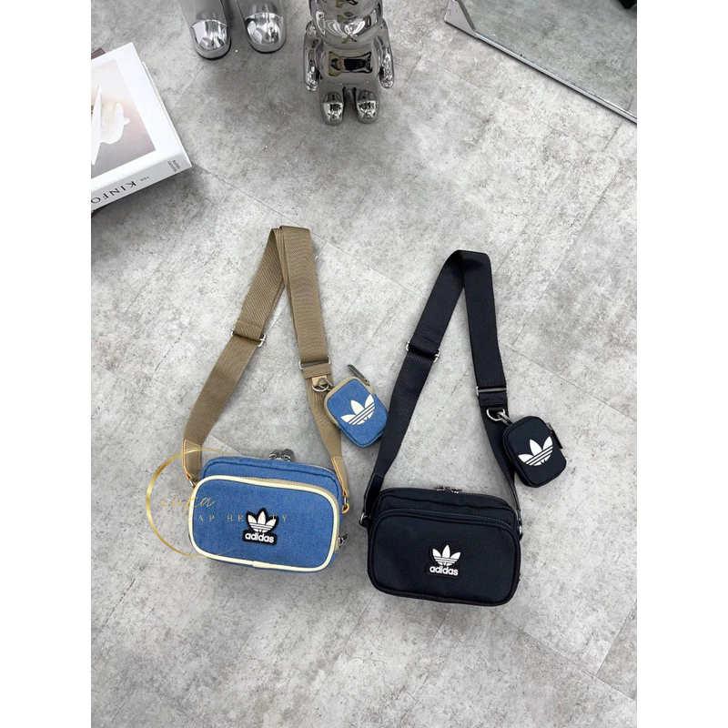 ( Có kiểm hàng ) Túi đeo chéo logo bông 3 lá ADD tag mac Thailand xukacapbeauty