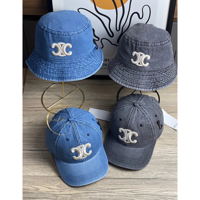 #𝗖𝗼́ 𝗸𝗶𝗲̂̉𝗺 𝗵𝗮̀𝗻𝗴 Mũ nón cặp Paris nam nữ Jean 100% thêu logo phong cách thể thao sắc nét dày dặn xukacapbeauty