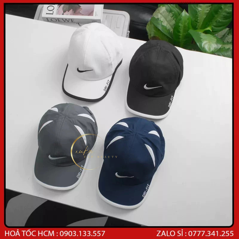 #𝗰𝗼́ 𝘃𝗶𝗱𝗲𝗼 Mũ nón lưỡi trai vải dù thoáng khí NIK nhẹ kiểu dáng thể thao phong cách cá tính