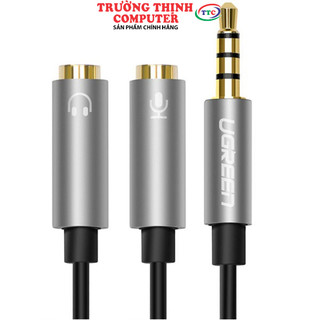 Cáp Chia Audio 1.5mm Ra 1 Đầu Loa 3.5mm và 1 Đầu Microphone Ugreen 30619