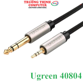 Cáp âm thanh audio 3.5mm to 6.5mm dài 2m ugreen 40804