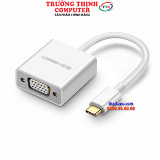 Cáp chuyển USB Type C to VGA Chính hãng Ugreen 50511 hỗ trợ Full HD