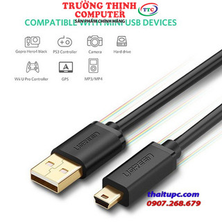 Cáp chuyển đổi mini usb sang usb 2.0 dài 1m chính hãng ugreen 10355