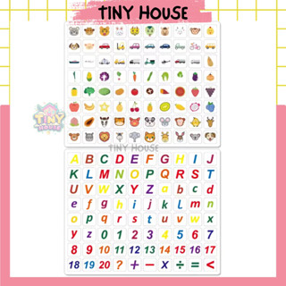 (80 MIẾNG) BẢNG CHỮ CÁI NAM CHÂM DÁN BẢNG TỪ - BỘ CHỮ VIẾT HOA, VIẾT THƯỜNG, SÔ, CON VẬT, TRÁI CÂY, PHƯƠNG TIỆN