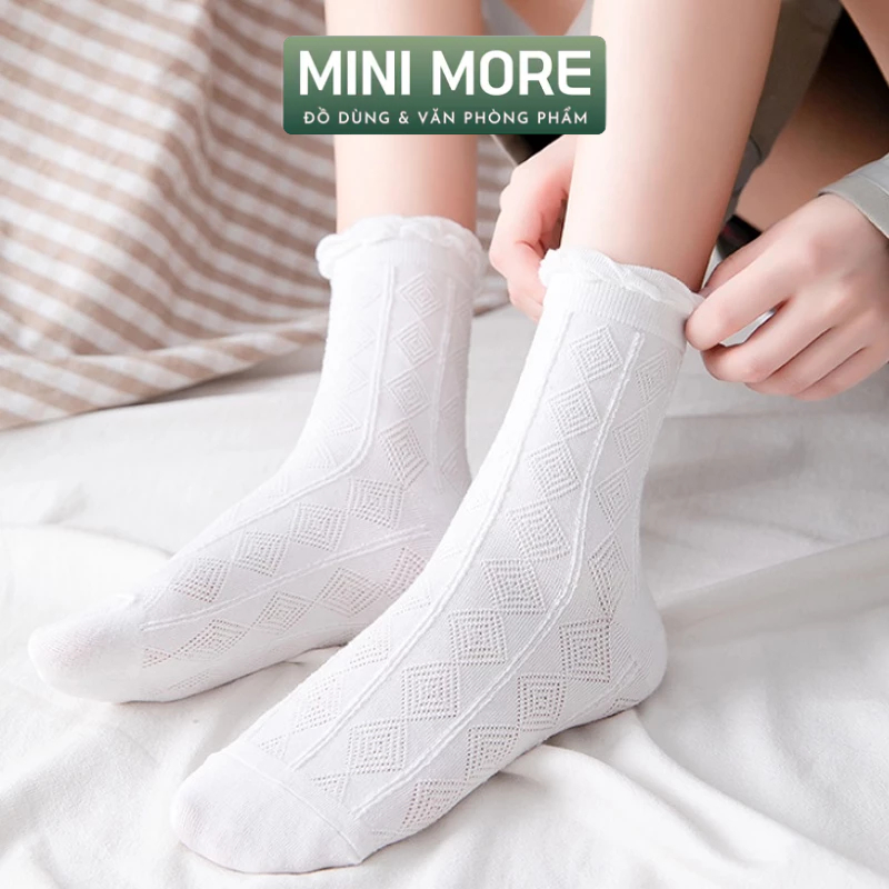Tất Vớ Trắng Siêu Đẹp Với Phong Cách jk Trẻ Trung Năng Động