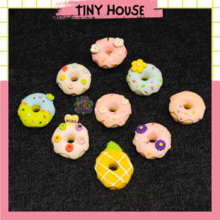 Nam châm trang trí hít dính tủ lạnh hình bánh donut dễ thương mini (1 cái) T2A2