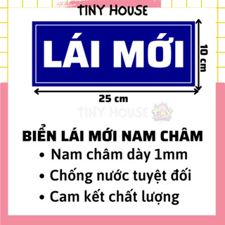 BIỂN LÁI MỚI NAM CHÂM - NAM CHÂM DÀY 1MM CHẤT LƯỢNG - LÁI MỚI 25x10cm - LÁI MỚI 20x8cm