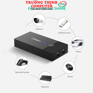 Bộ gộp switch kvm 2 cổng ugreen ug-30357