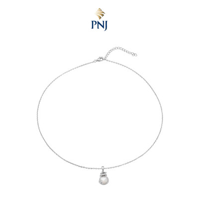 Dây cổ Bạc đính Mother of Pearl PNJSilver PMXMW060005
