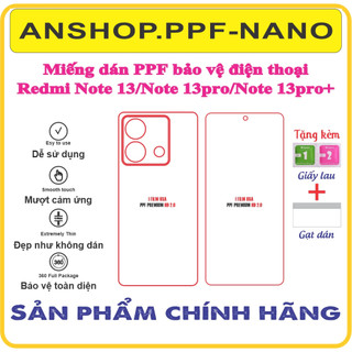 Miếng dán ppf bảo vệ điện thoại Redmi note13 /Redmi note13 pro/ Redmi note 13pro+