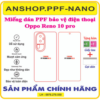 Miếng dán ppf bảo vệ điện thoại Oppo Reno10 pro