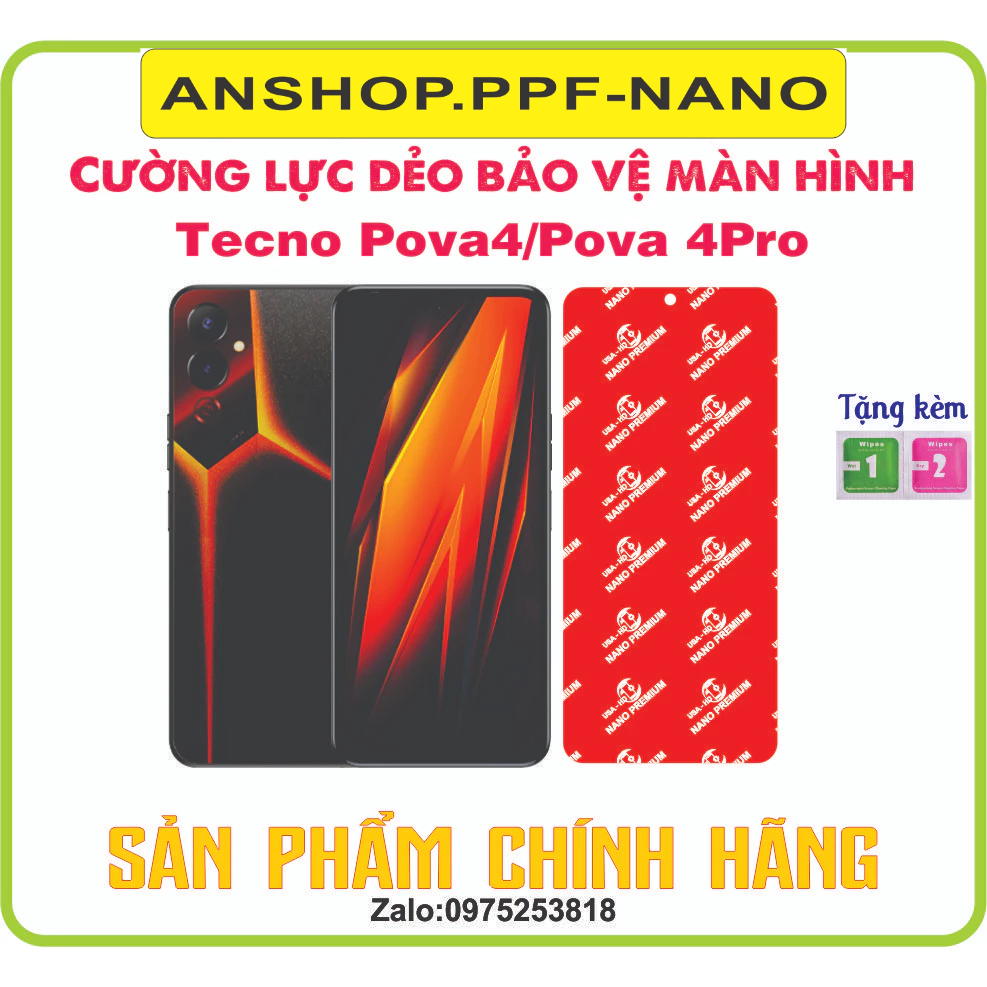 Cường lực dẻo bảo vệ màn hình điện thoại Tecno Pova4/ Pova 4pro