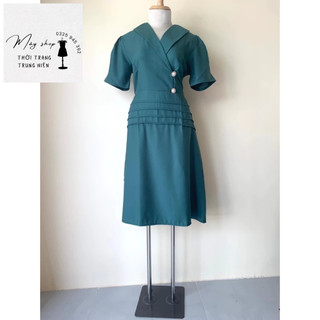 SALE BỎ MẪU - Đầm Trung Niên Thiết Kế Trang Nhã Thanh Lịch Bigsize Đi Làm Đi Tiệc Cho Bà Cho Mẹ U50, u60, u40 Lt316
