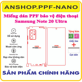 Miếng dán ppf bảo vệ điện thoại samsung Note 20ultra