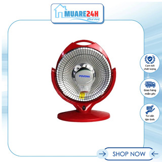 Quạt Sưởi Halogen POVENA PVN-SH28 Đèn Sưởi Máy Sưởi Mini
