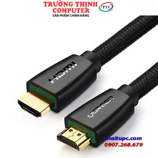 Cáp hdmi 2.0 dài 2m cao cấp ugreen 40410 hỗ trợ 3d 4k 60hz