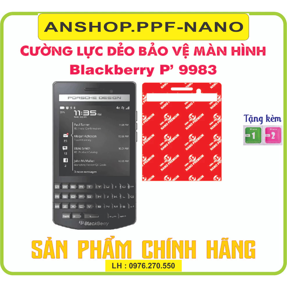 Cường lực dẻo bảo vệ màn hình điện thoại Blackberry P'9983