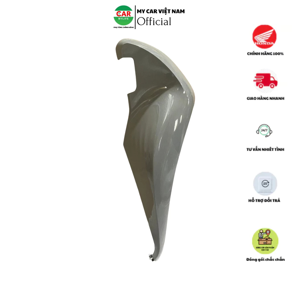 Cánh yếm bên phải - bửng yếm HONDA SH 125&150 năm 2020-2021-2022-2023 màu Xám xi măng. *NHC60P* 64302K0RV00ZH