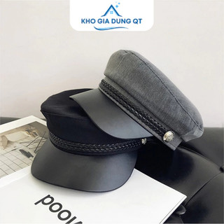 Mũ beret, nón nồi phong cách thủy thủ cá tính cho nữ, mũ nồi thời trang có dây chỉnh size mũ