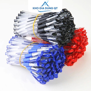 Bút bi nước văn phòng thân trơn mực gel 3 màu, nét nhỏ mực đều nét chữ đẹp