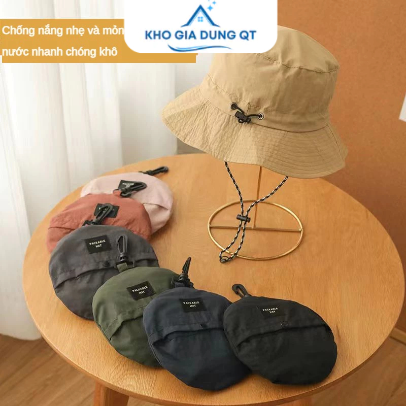 Mũ Ngư Dân Tai Bèo Màu Trơn Chống Thấm Nước Nhanh Khô Thoáng Khí