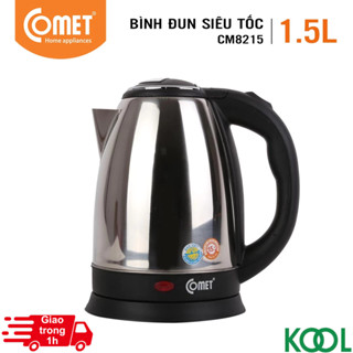 Bình Đun Siêu Tốc COMET CM8215 - 1.5L -  ( hoả tốc TPHCM ) ấm đun, đun nước siêu tốc