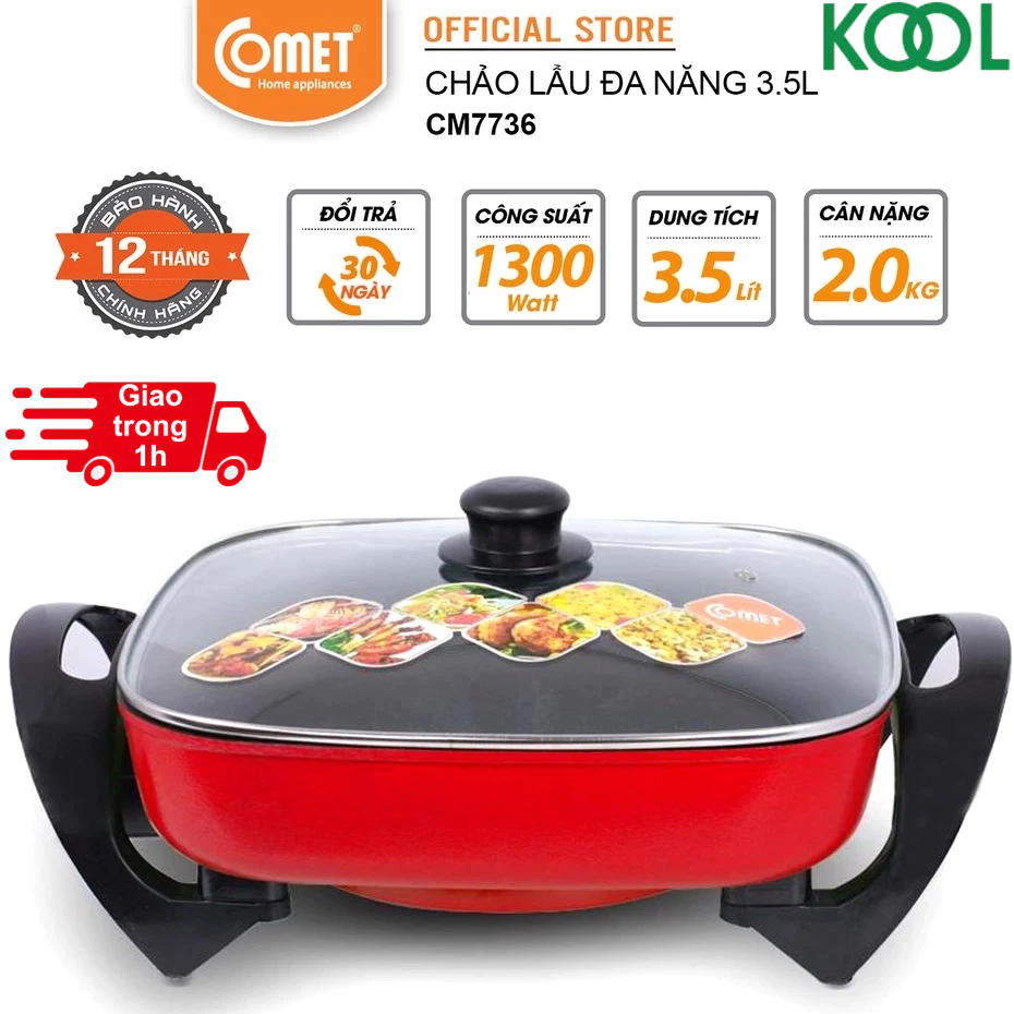 Chảo lẩu điện đa năng 5L COMET - CM7736