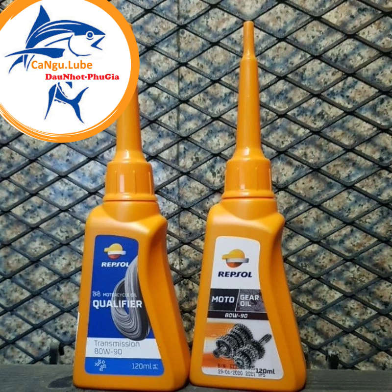 Nhớt hộp số cao cấp Repsol Moto Gear Oil 80W90 120ml, nhớt lap xe tay ga cao cấp Repsol 120ml