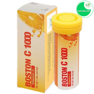 Boston c1000 - viên sủi vị cam bổ sung vitamin c giúp giảm mệt mỏi - boston