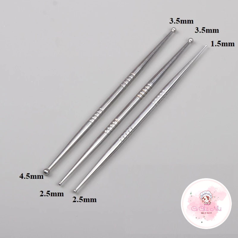 Bộ mo nhỏ (tạo hình foundant) - 3 món inox
