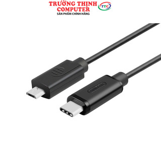 Cáp Type C to Micro USB chính hãng Unitek (Y-C 473BK) , hàng chính hãng fullbox , bảo hàng 18 tháng , 1 đổi 1 nếu lỗi