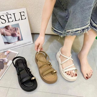 giày sandal chiên binh nữ đế bằng kiểu xỏ ngón dép quai hậu đi học đi chơi xinh xắn mẫu mới 2022