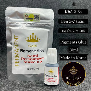 Keo nối mi Vương Miệng (Gold Pigment Glue) 10ml - chuyên dùng tạo mi fan volume - khô 1-2s- Mr Tuấn