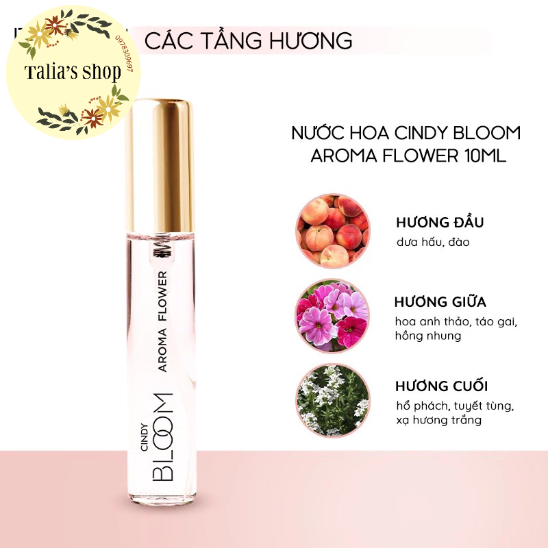 GIFT - Nước hoa Bloom Aroma Flower 10ml