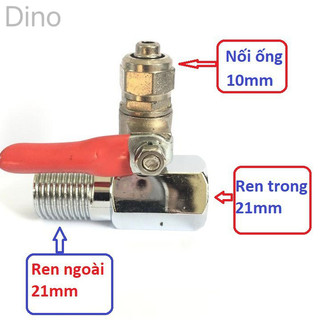 Bộ chia nước đầu vào cho máy lọc nước và  hệ thống phun sương, ren 21mm, có van khóa.