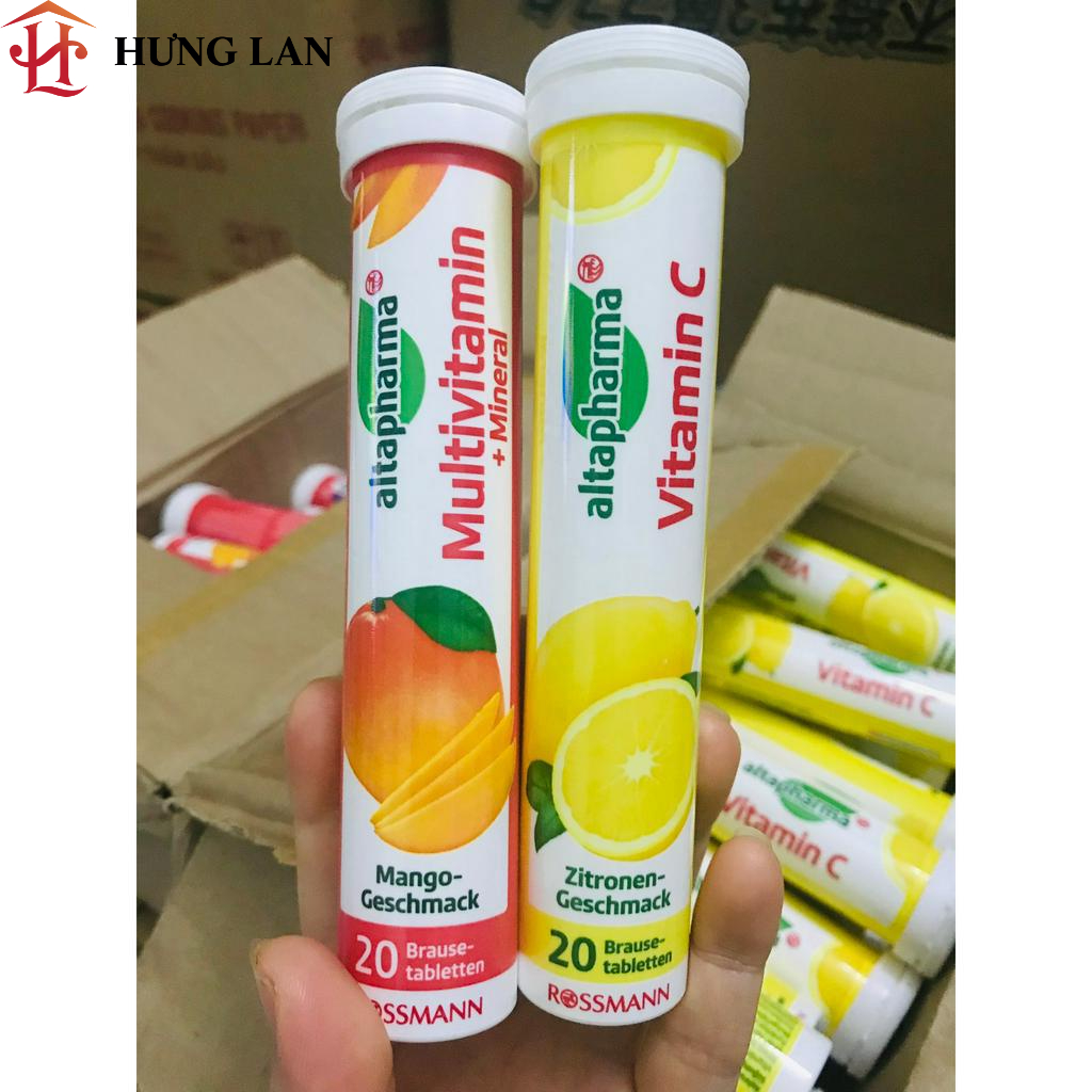Viên C sủi ALTAPHARMA bổ sung khoáng chất và vitamin tăng cường đề kháng của Đức