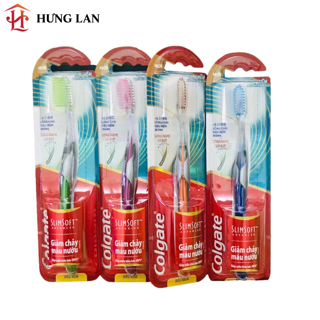 Bàn chải đánh răng Colgate chăm sóc nướu Slimsoft Advanced siêu mềm mại