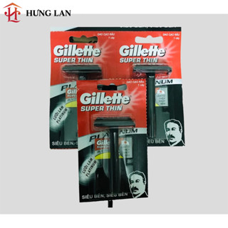 Dao cạo râu, lưỡi lam gillette super thin (cán dao kèm 1 lưỡi)