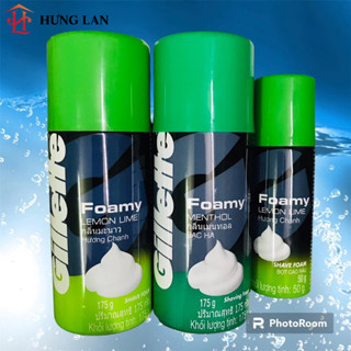 Bọt cạo râu Gillette 175g hương chanh và bạc hà