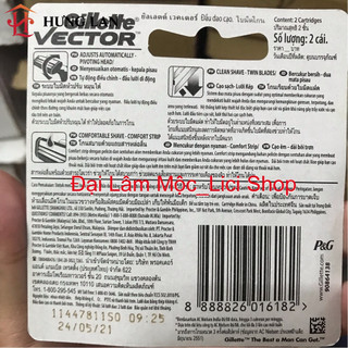 Lưỡi dao cạo râu Gillette Vector +4 và +2