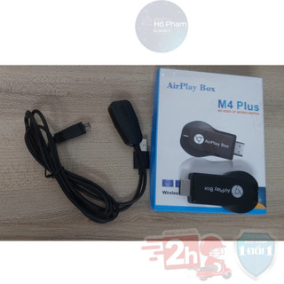 HDMI không dây hỗ trợ Miracast, Air Play cho i.Ph, Samsung, Oppo dùng trình chiếu- Airplay box M4 Plus - Hồ Phạm