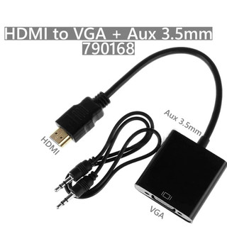 Cáp chuyển HDMI ra VGA có âm thanh, kết nối với màn hình, máy chiếu cổng VGA - Hồ Phạm